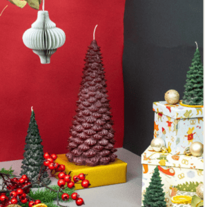 Christmas recycled candle