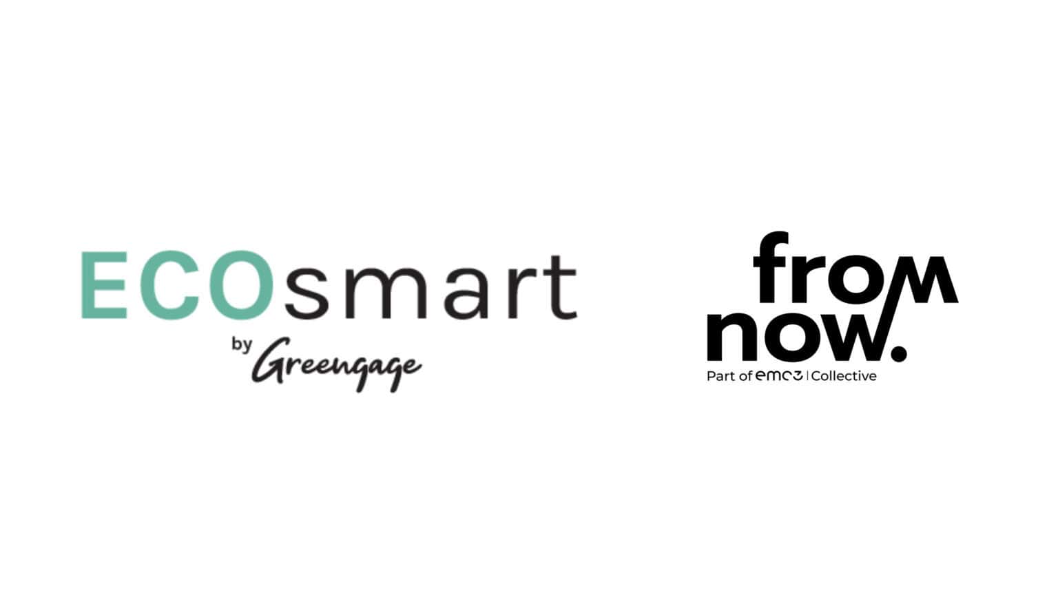 Two logos on a white background - ECOsmart by Greengage, and From Now