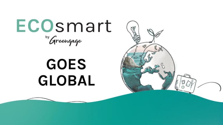 Logo whixh reads "ECOsmart" accompanied with the text, ECOsmart certification goes global